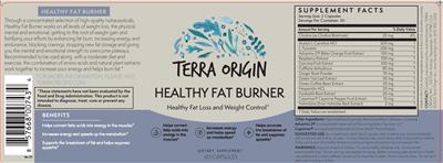 Healthy Fat Burner label
