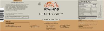 Healthy Gut Peach Banana label