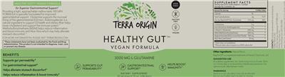 Healthy Gut Vegan Formula label
