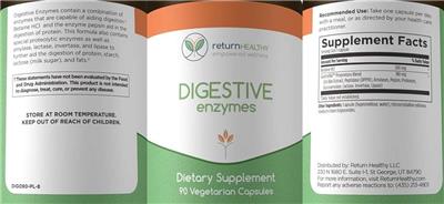 Digestive Enzymes label