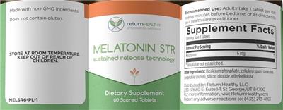 Melatonin STR label