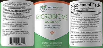 Microbiome Balance label