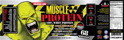 Muscle Protein Wonca Chocolate label