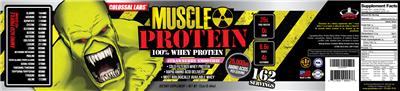 Muscle Protein Strawberry Smoothie label