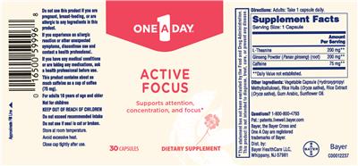 Active Focus label