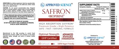 Saffron +Bioperine label
