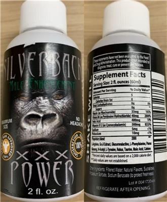 Silverback Male Enhancement label