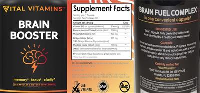 Brain Booster label