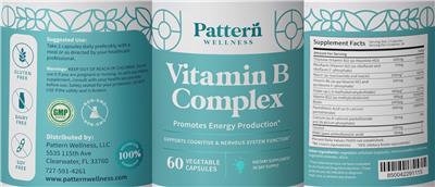 Vitamin B Complex label