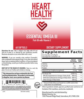 Essential Omega III label