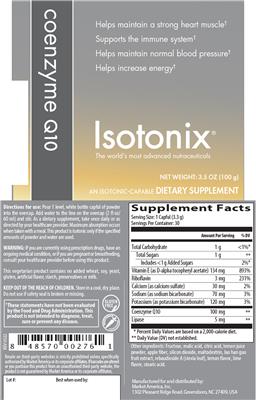 Coenzyme Q10 label