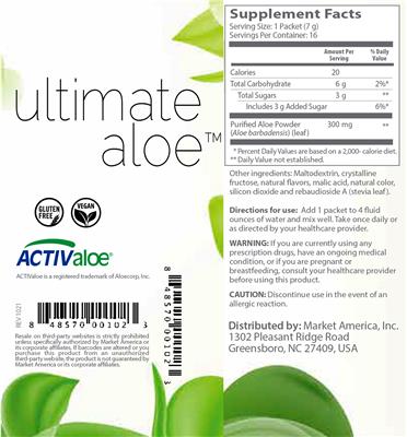 Ultimate Aloe label