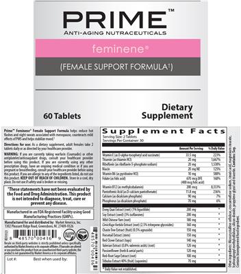 Feminene Female Support Formula label