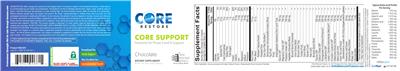 Core Support Chocolate label