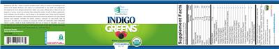 Indigo Greens label