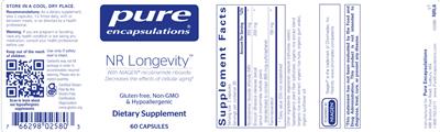 NR Longevity label