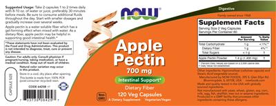 Apple Pectin 700 mg label