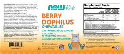 Berry Dophilus Kids label