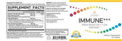 Immune+++ label