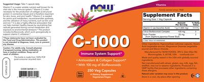 C-1000 with 100 mg of Bioflavonoids label