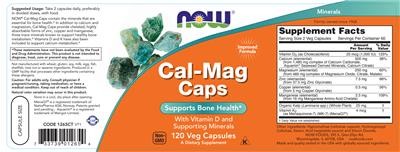 Cal-Mag Caps label