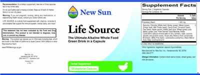 Life Source label