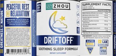 Driftoff label