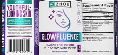 Glowfluence label