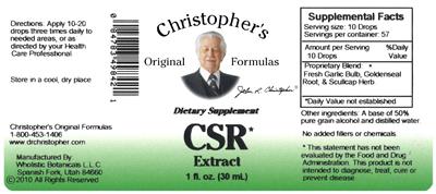 CSR Extract label