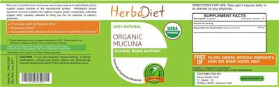 Organic Mucuna label