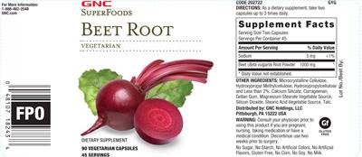 Beet Root label