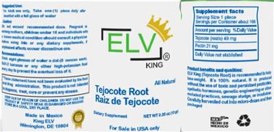 Tejocote Root Raiz de Tejocote label