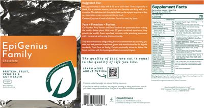 EpiGenius Family Chocolate label
