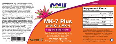 MK-7 Plus with K1 & MK-4 label
