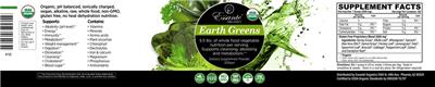 Earth Greens label