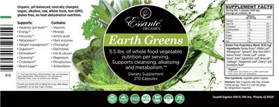 Earth Greens label