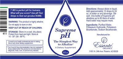 Supreme pH label