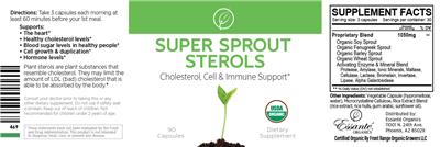 Super Sprout Sterols label