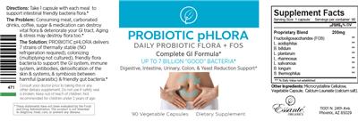 Probiotic pHlora label