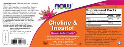 Choline & Inositol label