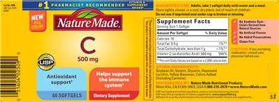 C 500 mg label