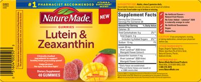 Lutein & Zeaxanthin Mango label