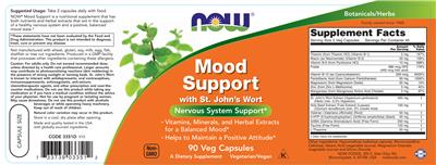 Mood Support label