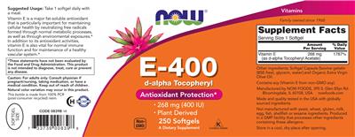 E-400 label