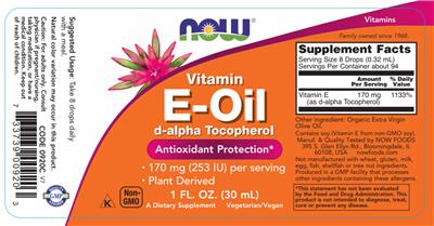 E-Oil label