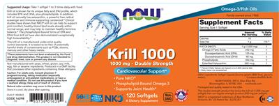Krill 1000 Double Strength label