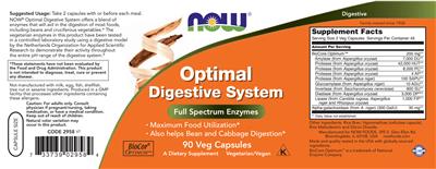 Optimal Digestive System label