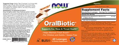 OralBiotic label