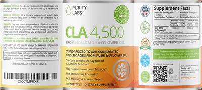 CLA 4,500 label