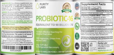 Probiotic-16 label